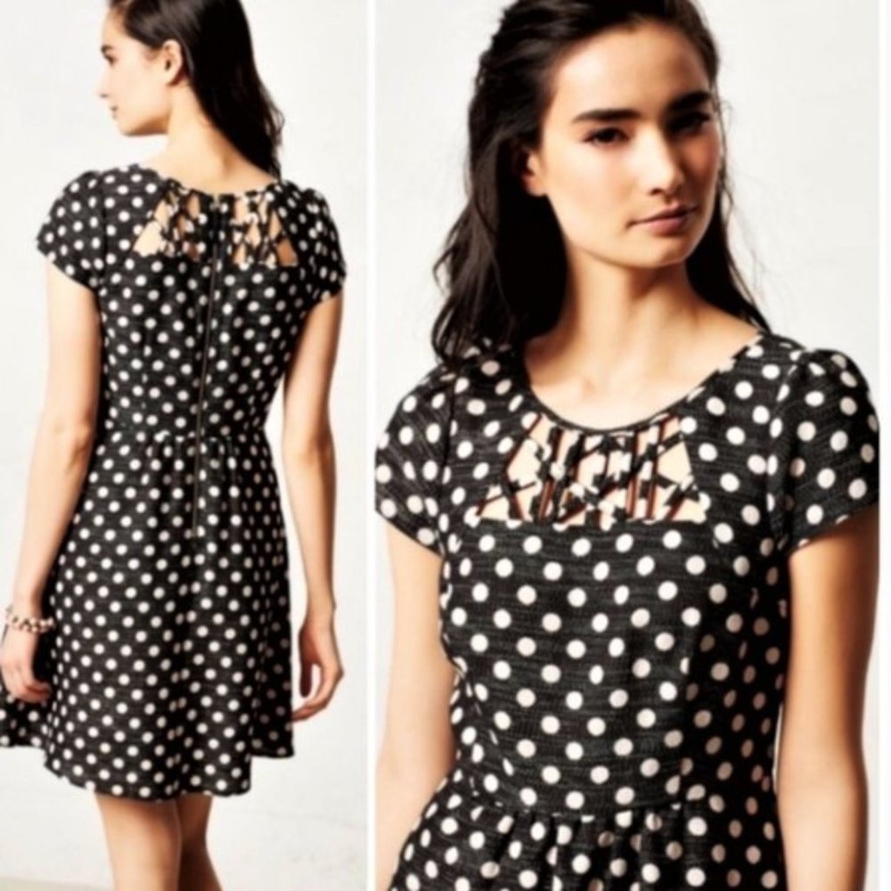 Maeve Nikola Lattice Skater Dress